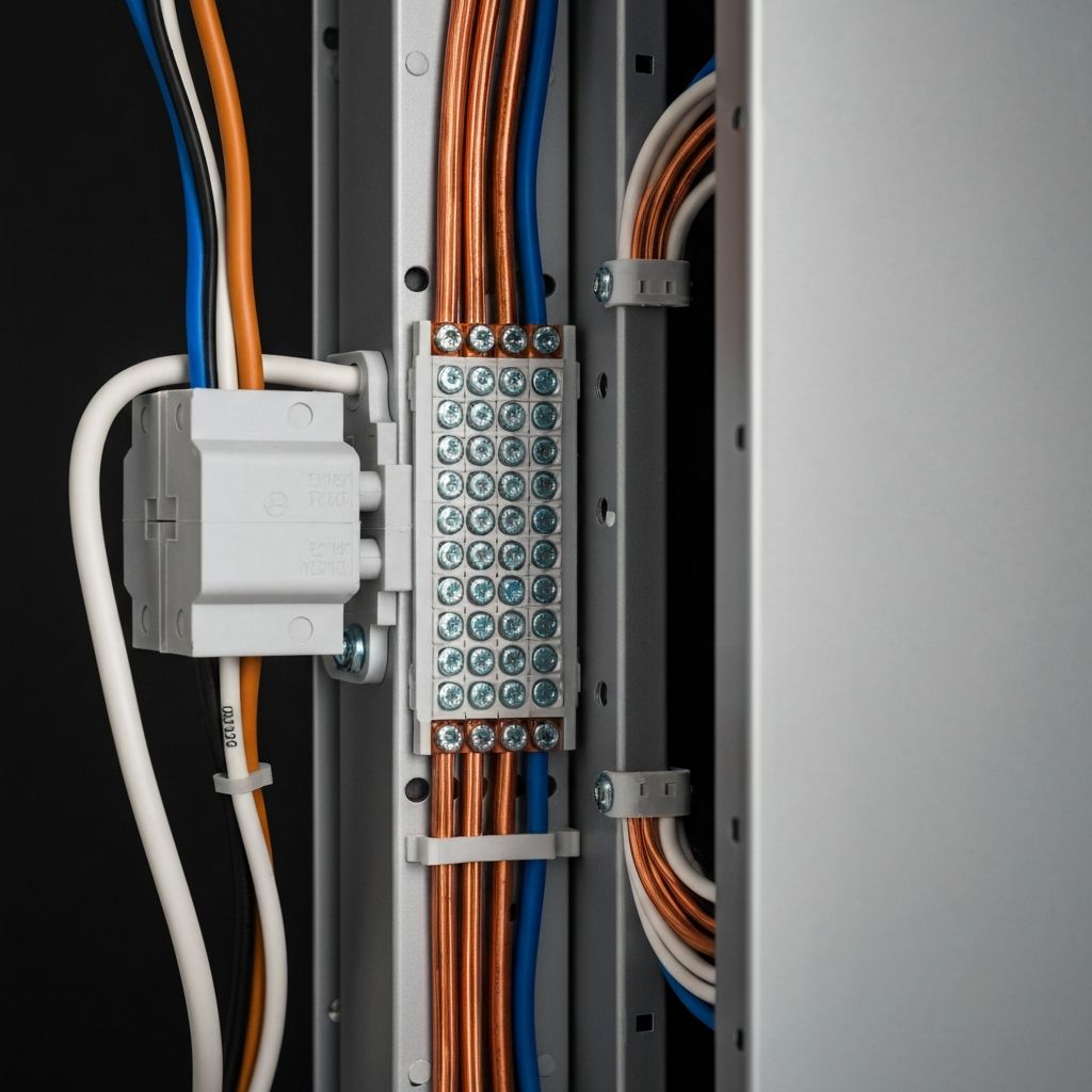 Qualified Aluma Electrical contractor working on electrical installation